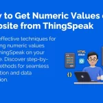 HOW TO GET NUMERIC VALUES ON A WEBSITE FROM THINGSPEAK 